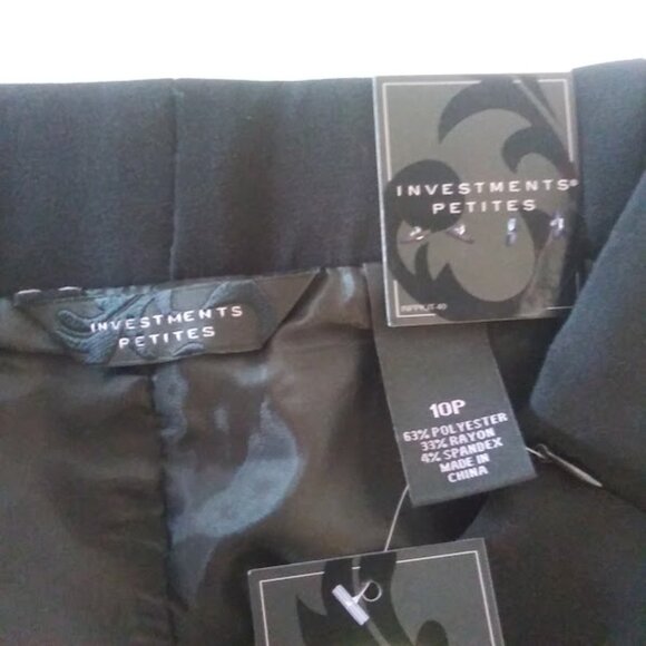 Investments Petites women's size 10 black pencil skirt - Picture 9 of 12